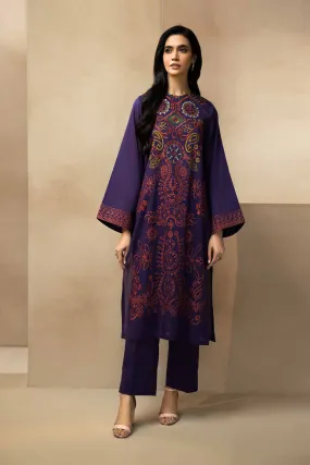 2 Piece - Dyed Embroidered Suit - 42301019