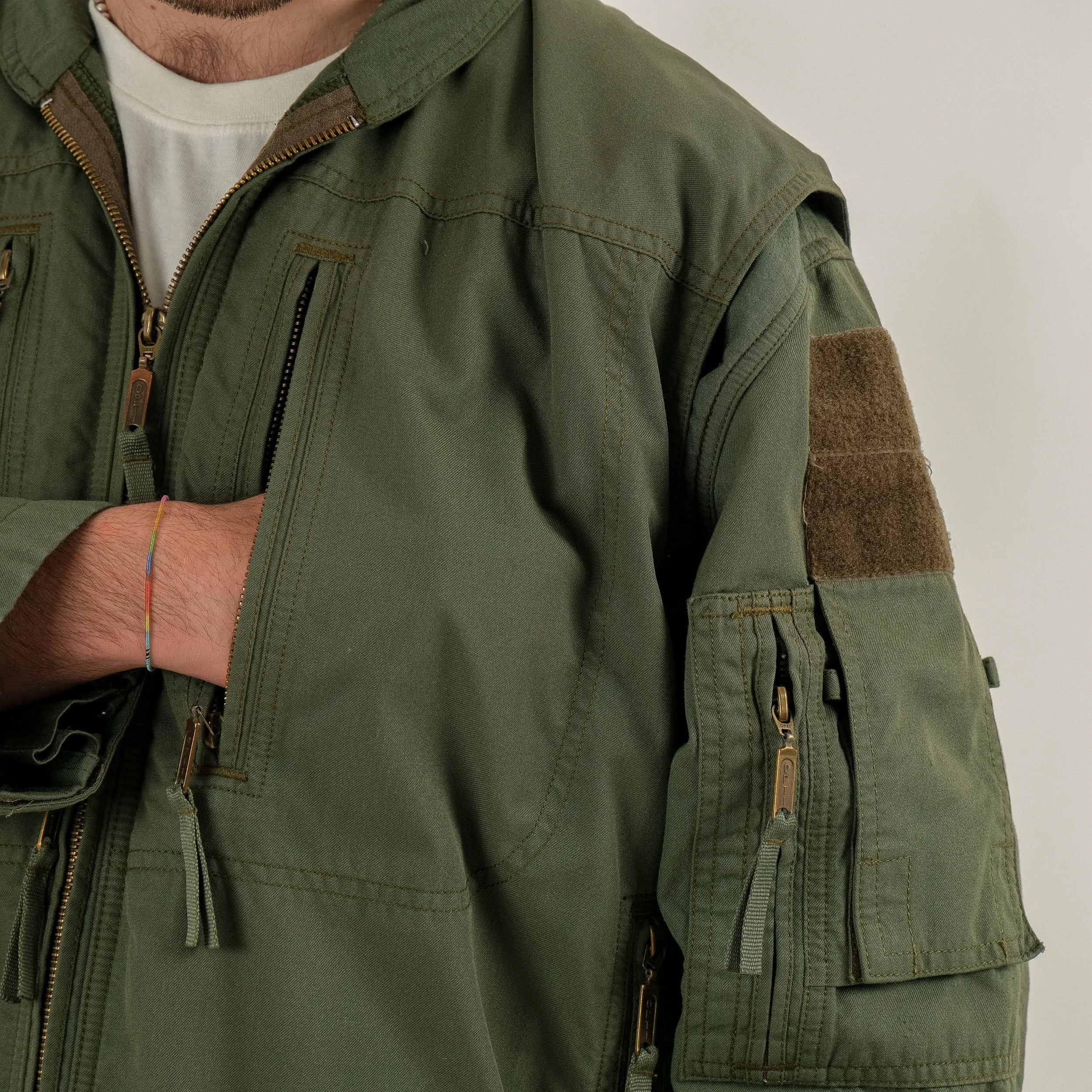 60s CZ OLIVE UTILITY PILOT JACKET