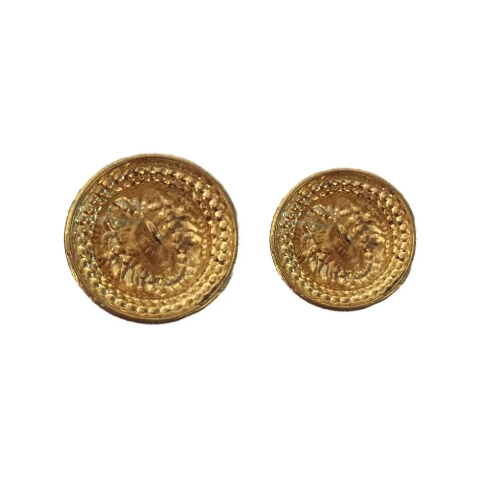 Antique Golden Lion Metal Coat Buttons