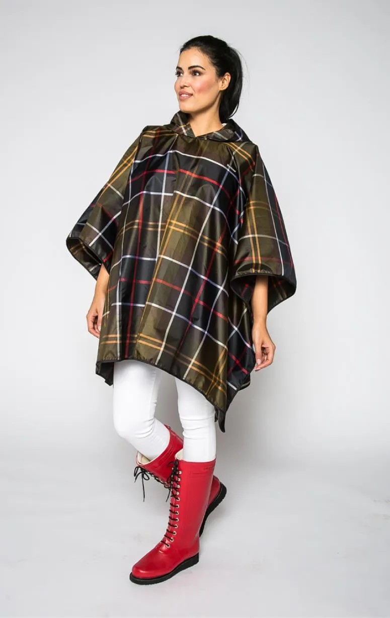 Barbour - Tartan Showerproof Packable Poncho