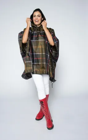 Barbour - Tartan Showerproof Packable Poncho