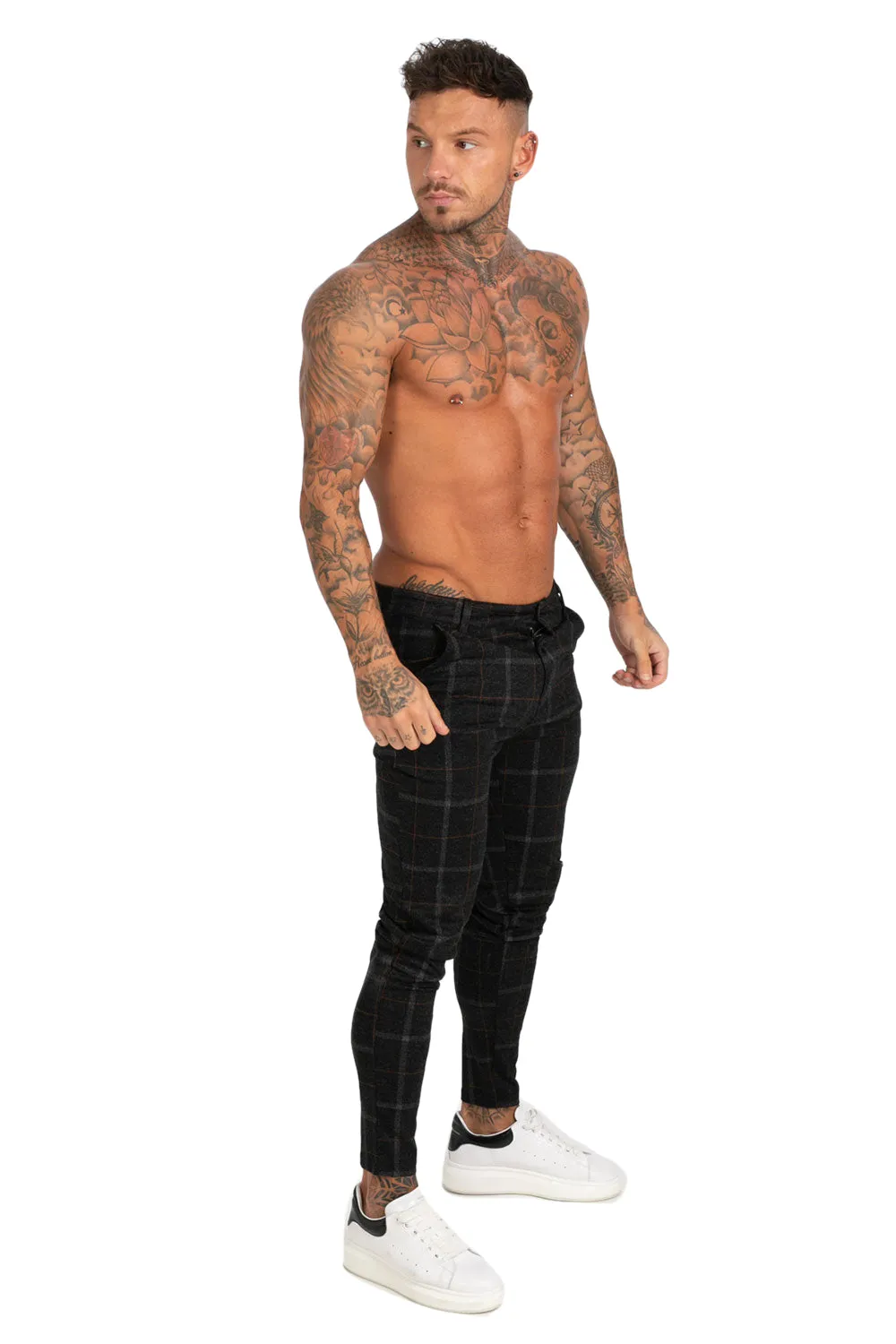 Buy $80 Free Shipping Men's Black Skinny Pants