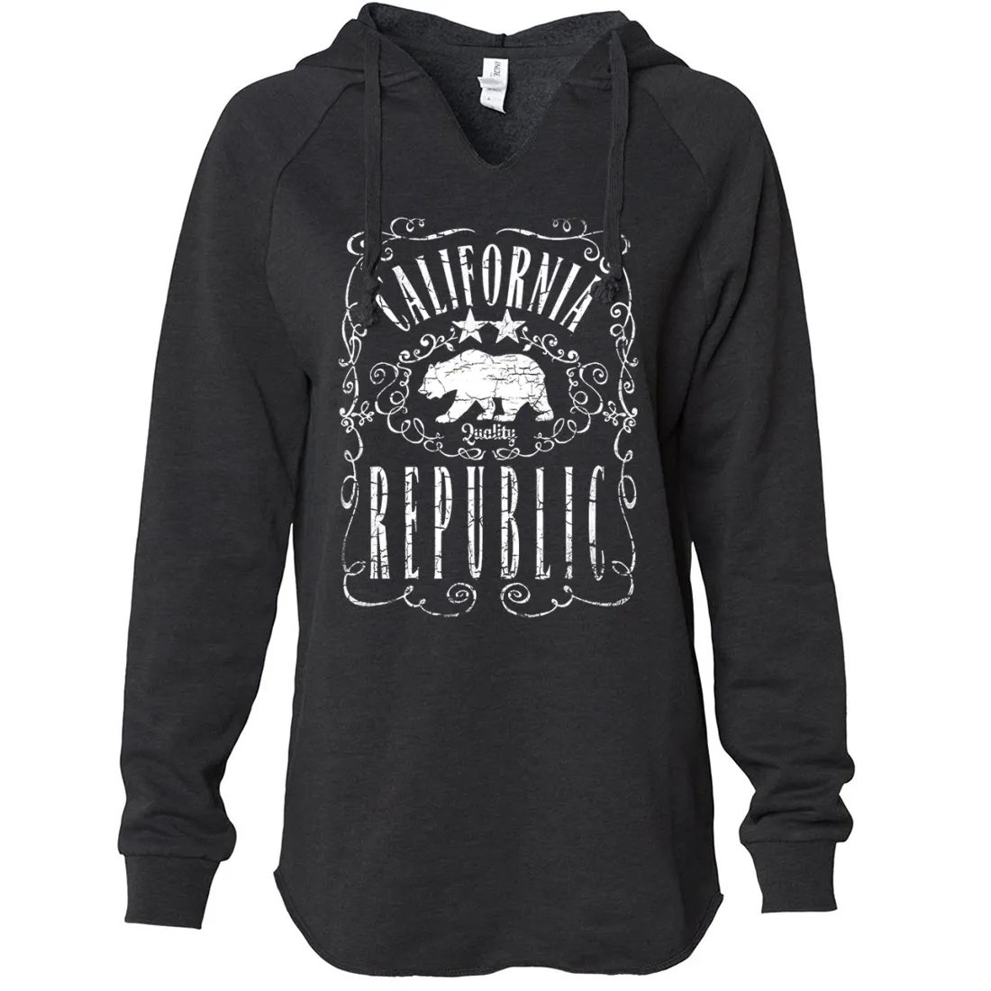 California Republic JD Whiskey Women's Soft Hooded Pullover