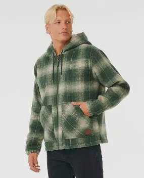 Classic Surf Check Jacket - Dark Olive