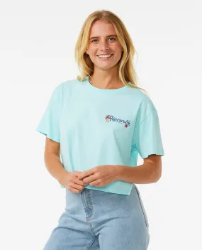 Dancing Crop Tee - Sky Blue