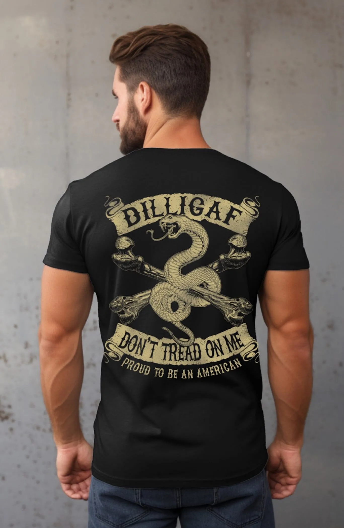 Don't tread on me tan snake T-Shirt