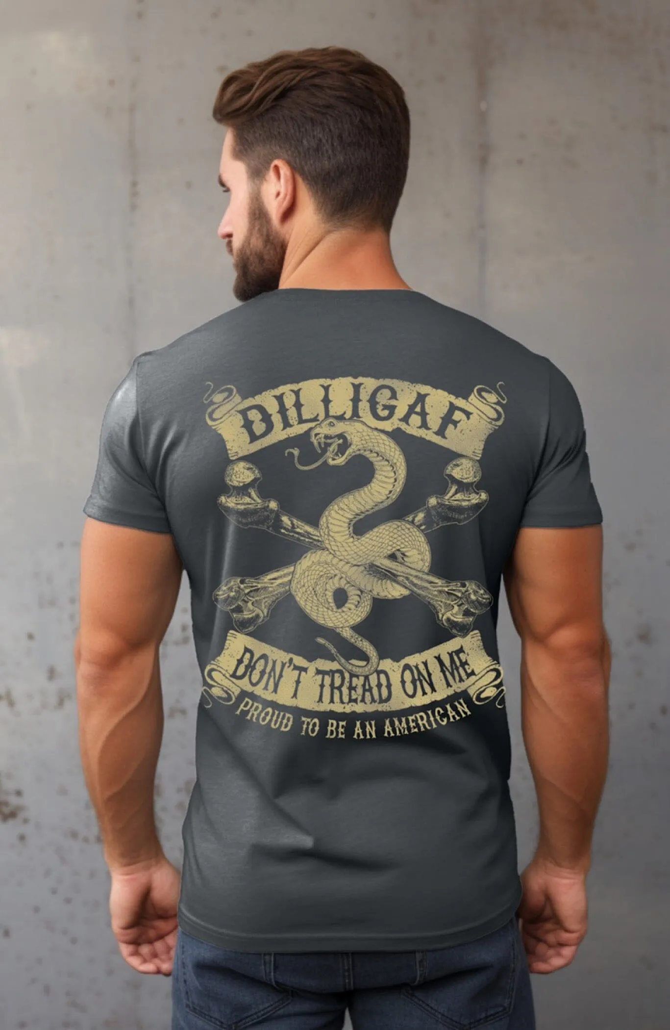 Don't tread on me tan snake T-Shirt