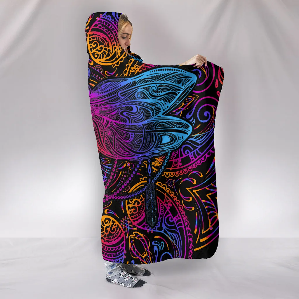 Dragonfly Intensity Hooded Blanket