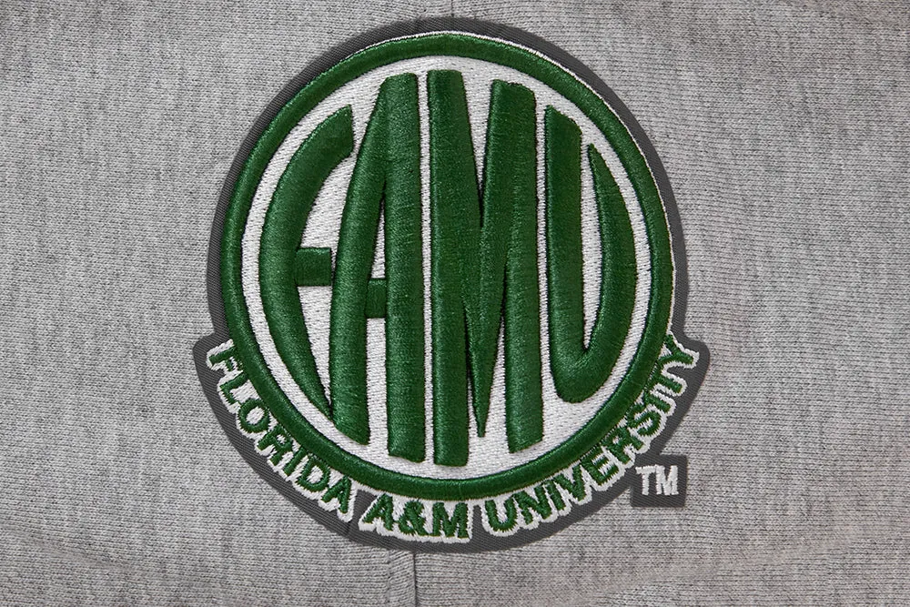 FLORIDA A&M UNIVERSITY HOMECOMING MEN'S RIB PO HOODIE (HEATHER GREY/GREEN)