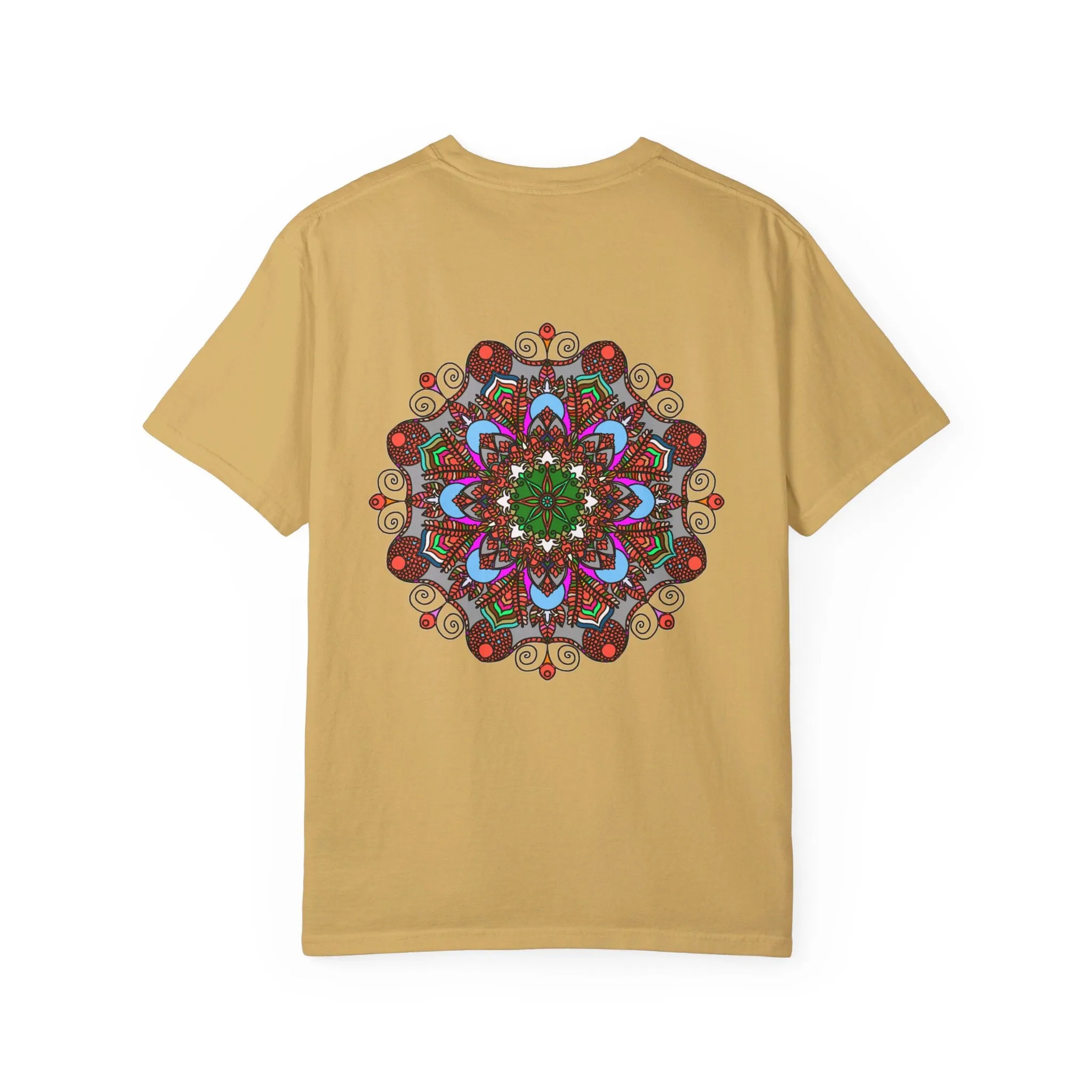 Handmade Mandala Design T-Shirt - 100% Ring-Spun Cotton