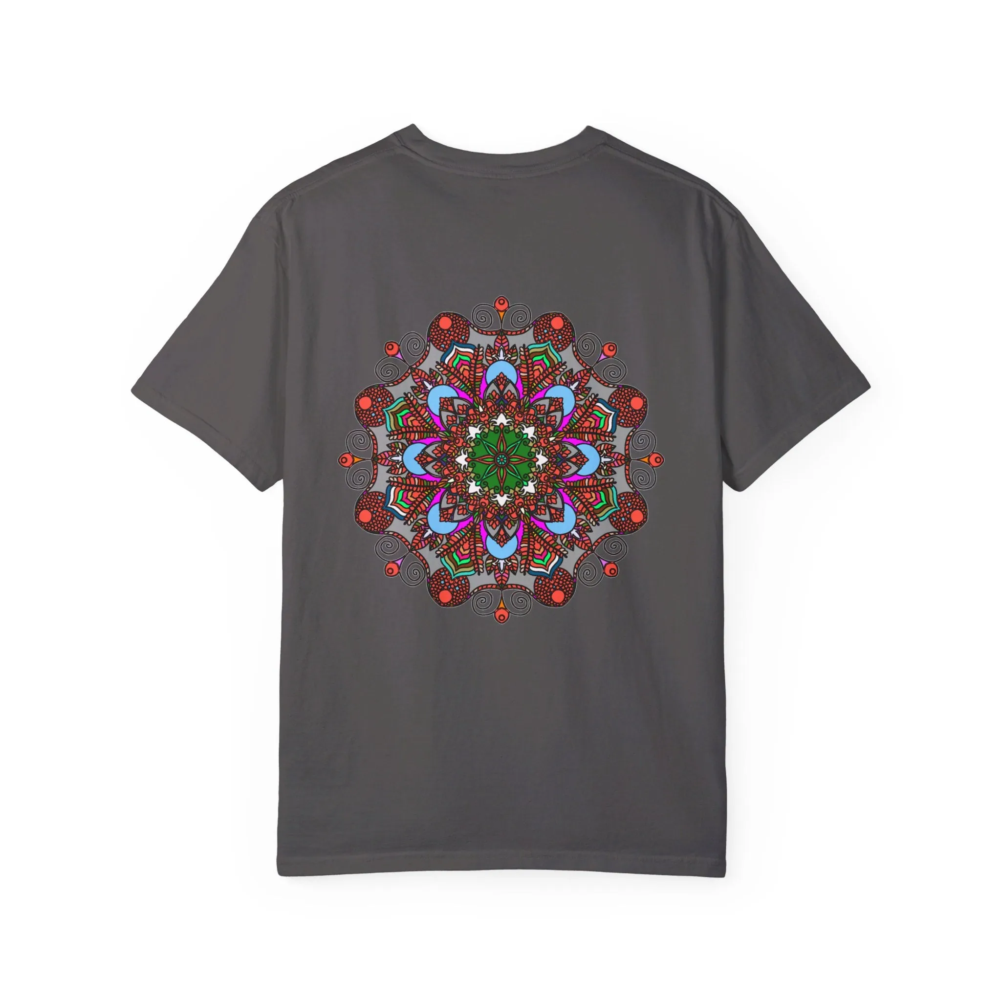 Handmade Mandala Design T-Shirt - 100% Ring-Spun Cotton