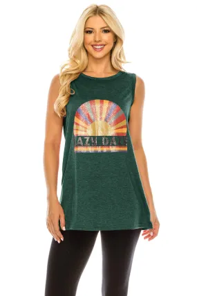 Haute Edition Women's Sunshine Loose Fit Tank top. Plus size available