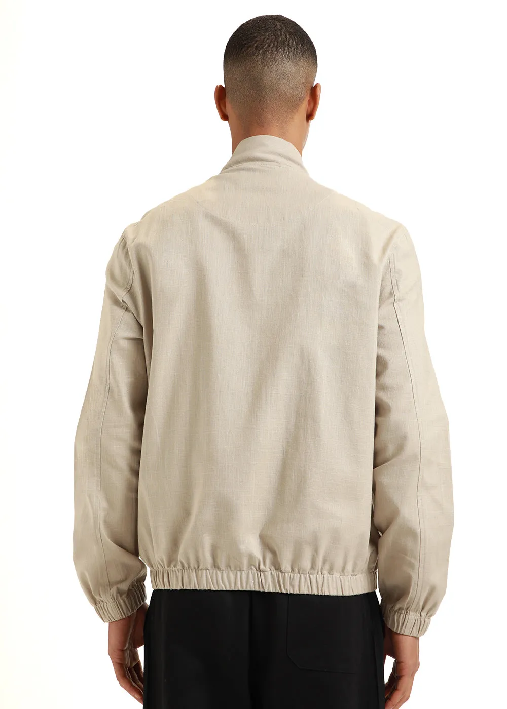 Hazelwood Bomber Linen Jacket