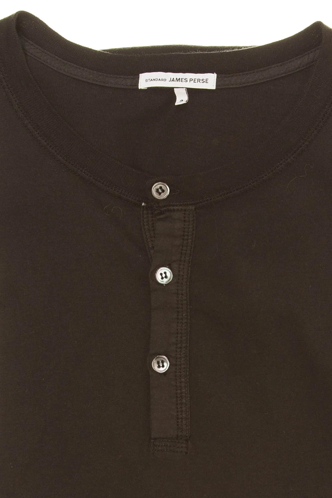 James Perse - Long Sleeve Black Shirt with Buttons - US 3