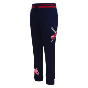 MLB ATLANTA BRAVES MASHUP MEN'S RIB SWEATPANT (MIDNIGHT NAVY/RED/MIDNIGHT NAVY)