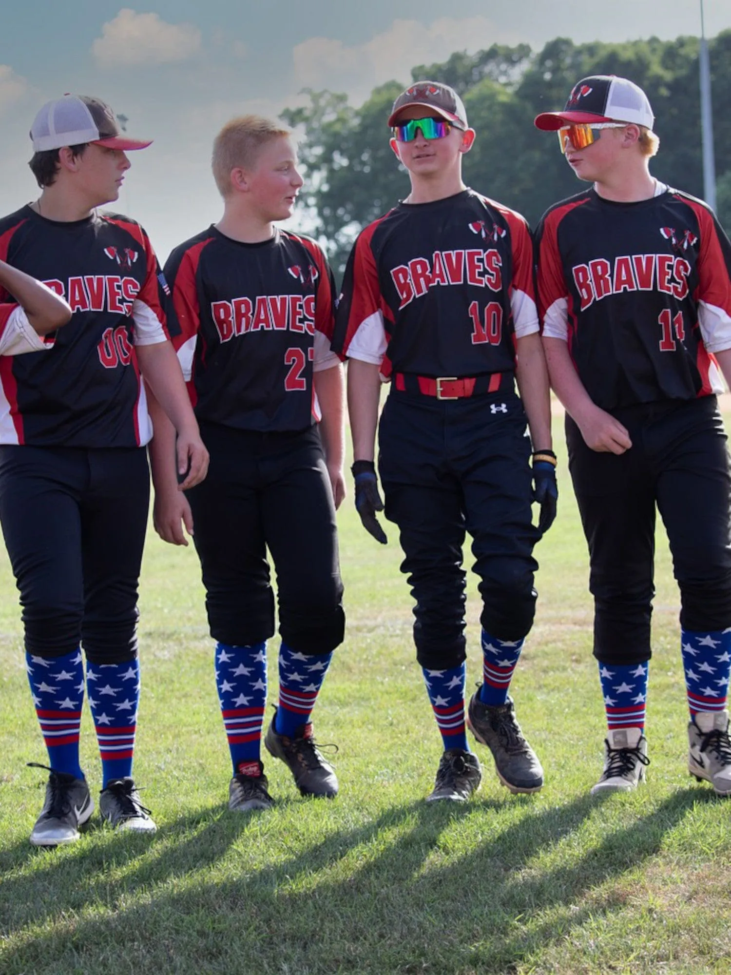 USA Freedom Baseball Socks